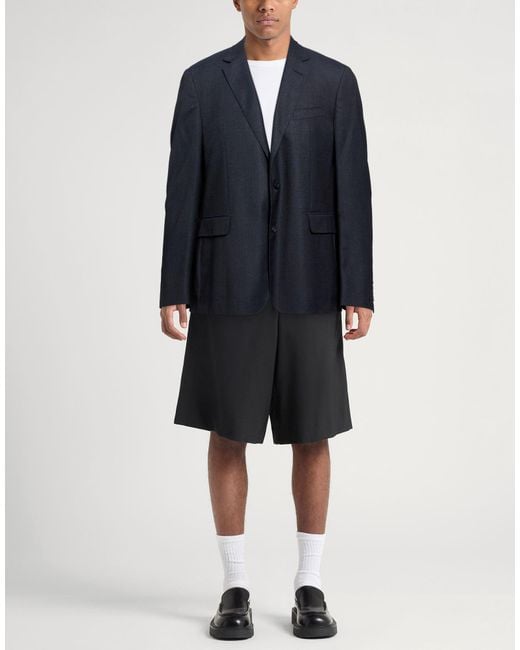 Dunhill Blue Midnight Blazer Wool for men
