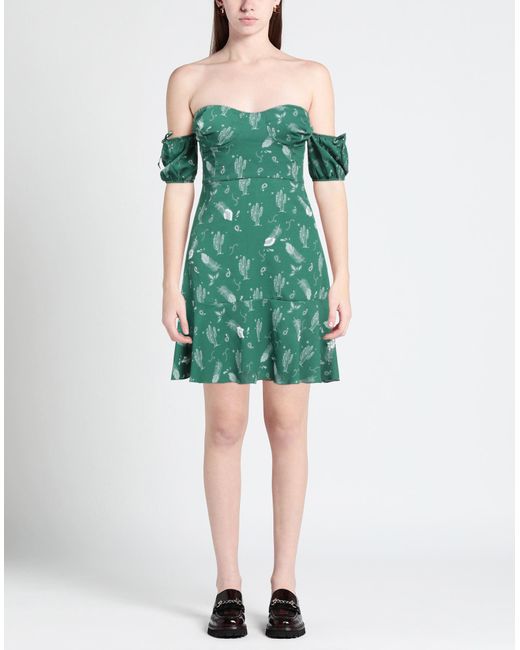 Chiara Ferragni Green Mini Dress
