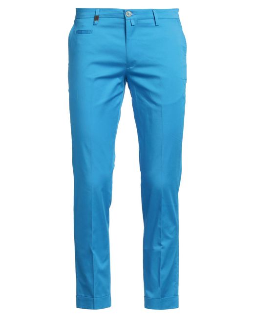 Barbati Blue Pants Cotton, Elastane for men