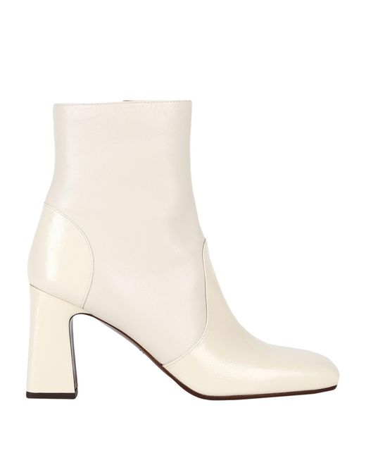 Chie Mihara White Ankle Boots