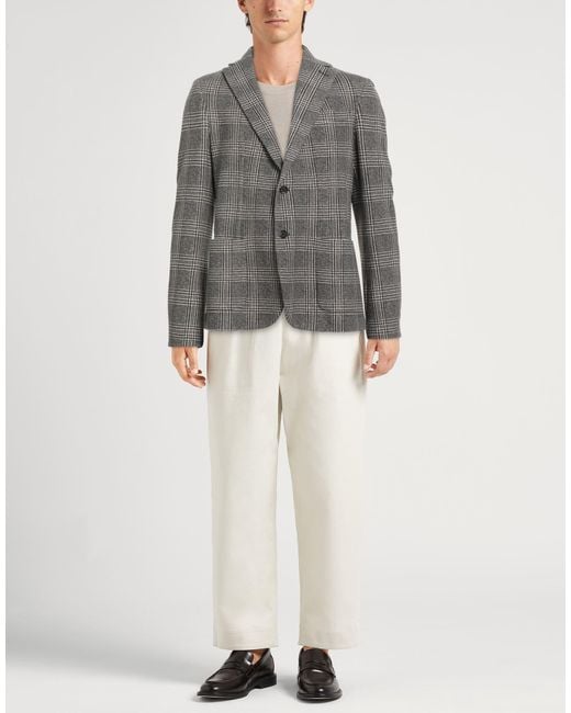 Circolo 1901 Gray Blazer Cotton, Elastane for men