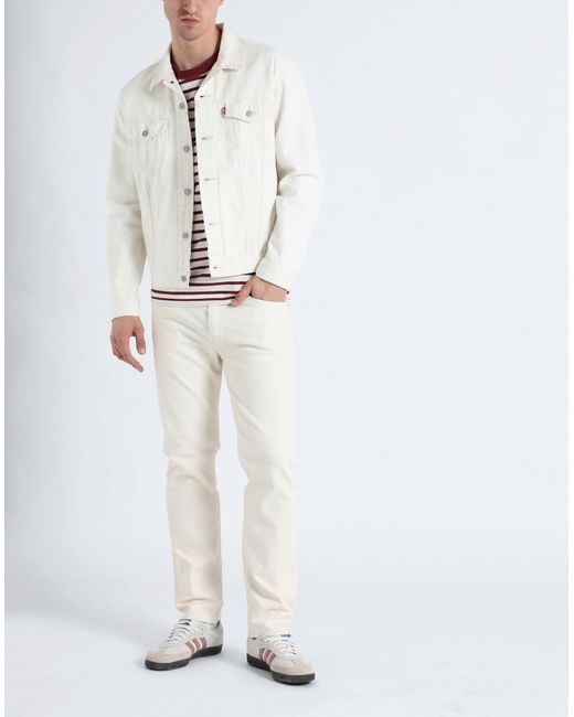 Levi's White Denim Outerwear for men