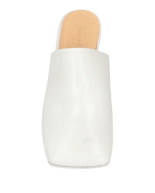Marsèll White Mules & Clogs