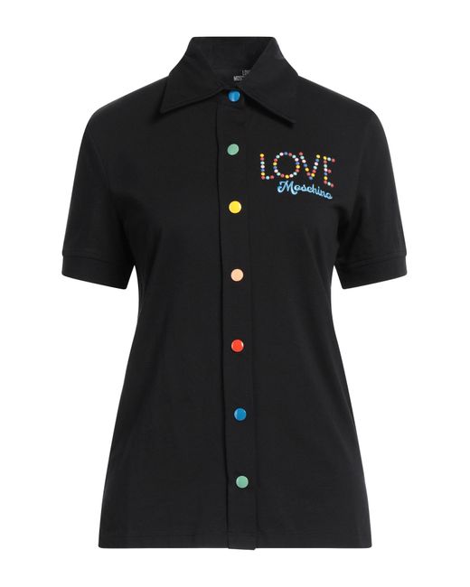Camisa Love Moschino de color Black