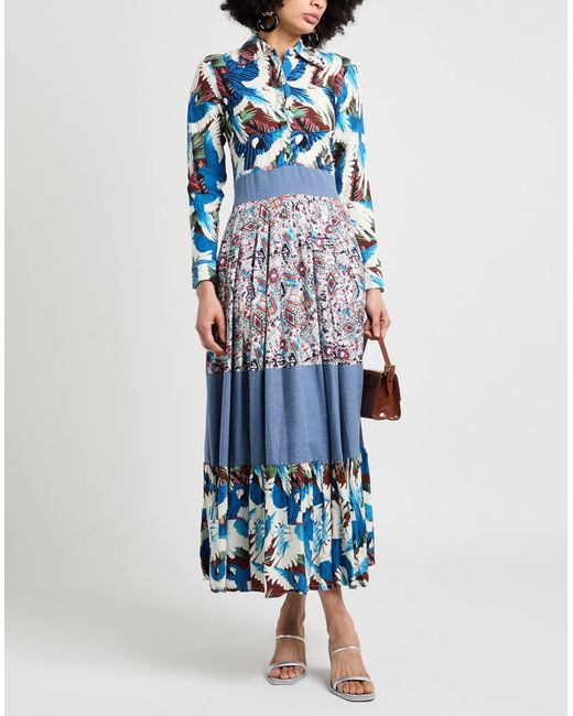 CONNOR & BLAKE Blue Maxi Dress Viscose