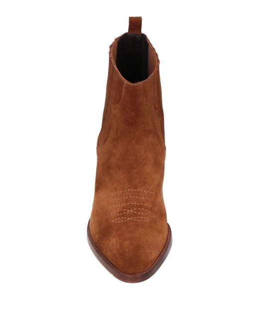 Maje Brown Ankle Boots
