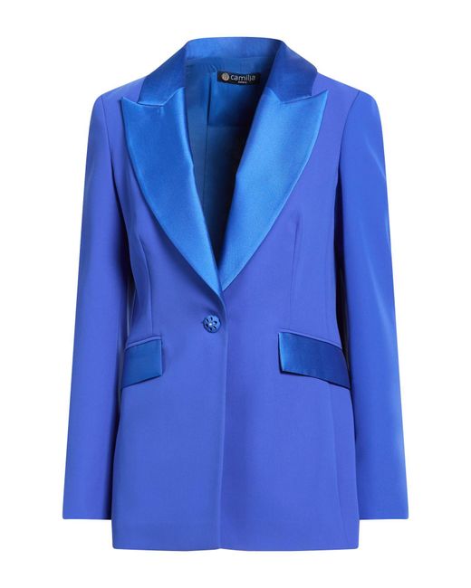 Camilla Blue Blazer Polyester