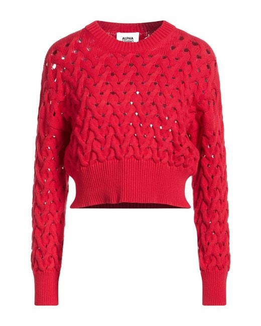 Alpha Studio Red Pullover
