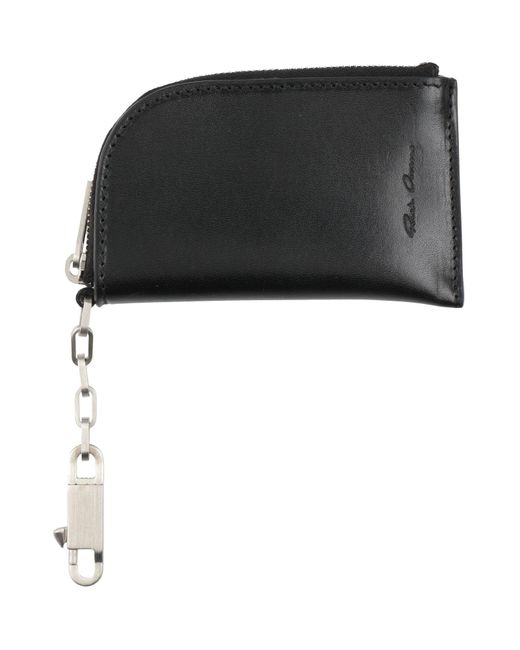 Rick Owens Black Pouch Cow Leather