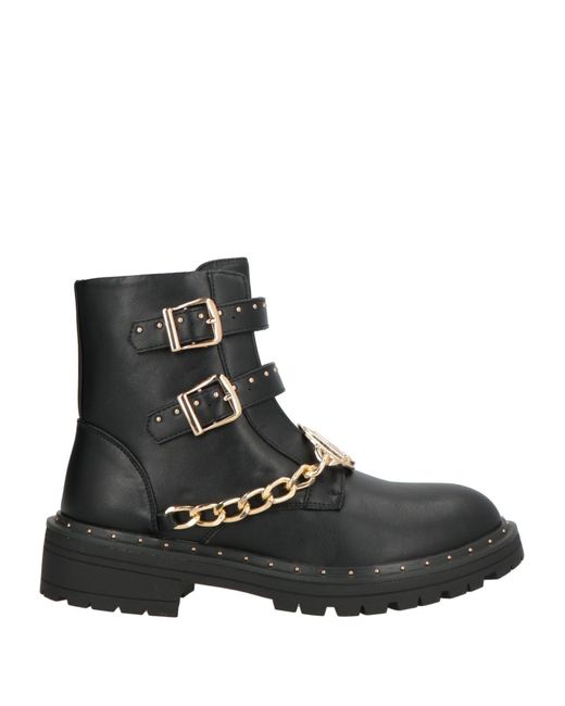 Liu Jo Black Ankle Boots Textile Fibers