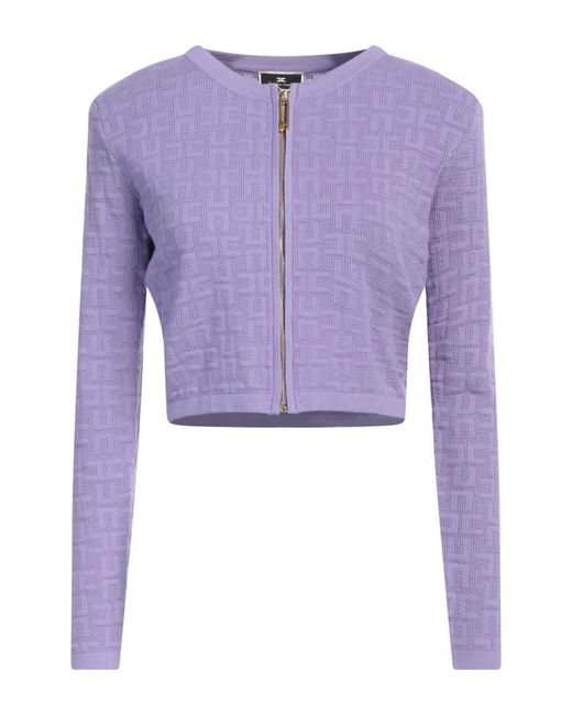 Elisabetta Franchi Purple Cardigan