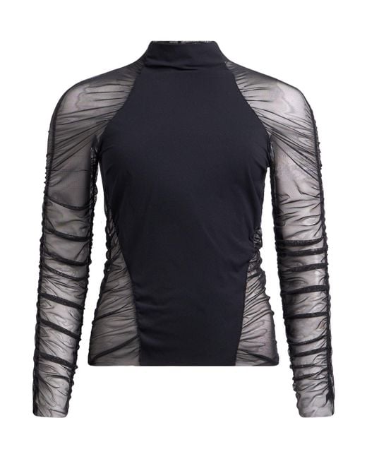 Patrizia Pepe Black Top Polyamide, Elastane