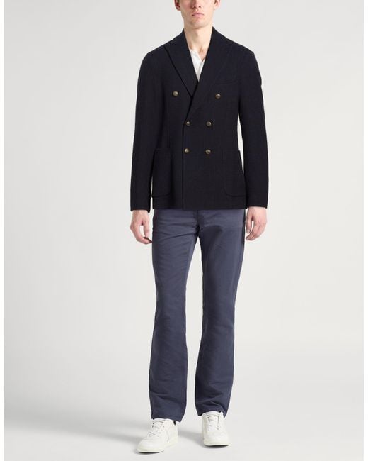Circolo 1901 Blue Midnight Blazer Virgin Wool for men