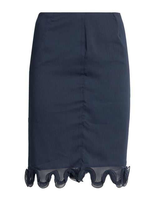 ROTATE BIRGER CHRISTENSEN Blue Mini Skirt