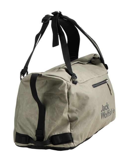 Jack Wolfskin Metallic Khaki Duffel Bags Polyester