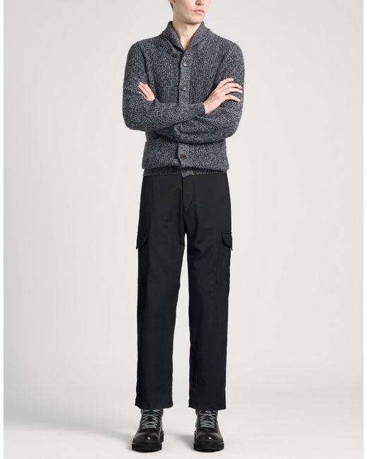BE ABLE Black Pants Wool, Polyester, Elastane for men