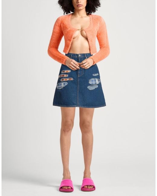 Marni Blue Denim Skirt