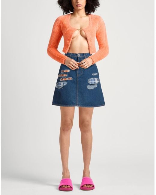 Marni Blue Denim Skirt