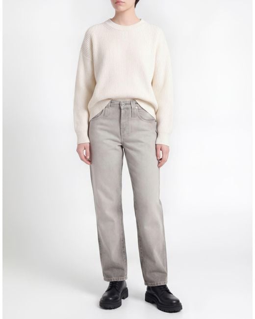 FEDERICO CINA Gray Light Jeans Cotton