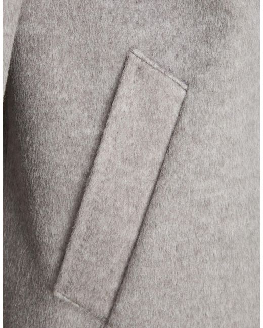 Laneus Gray Coat Polyester, Acrylic, Wool