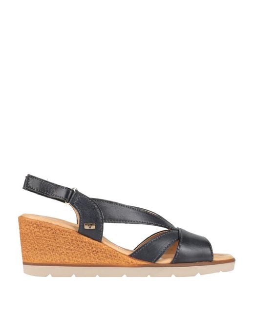 Valleverde Blue Sandals Calfskin