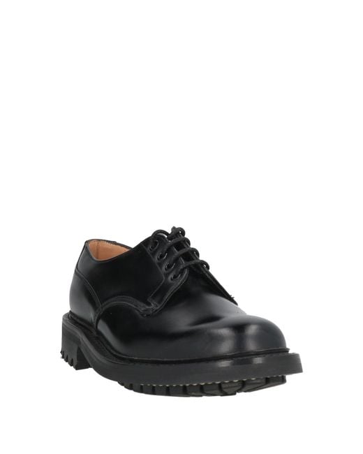 Church's Black Lace-Up Shoes Calfskin for men