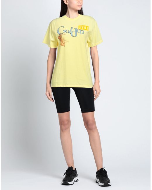 T-shirt di Golden Goose Deluxe Brand in Yellow