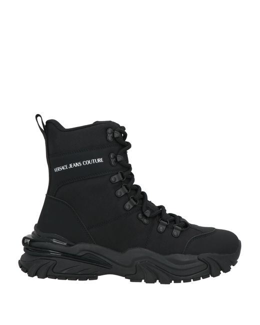 Versace Jeans Couture Black Ankle Boots for men