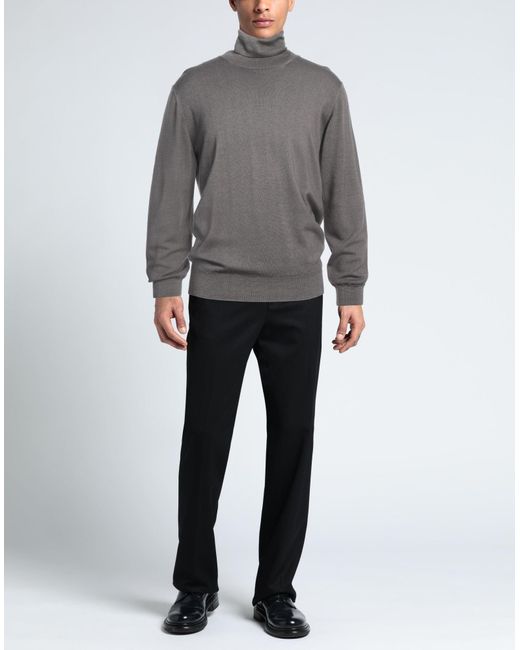 FILIPPO DE LAURENTIIS Gray Turtleneck for men