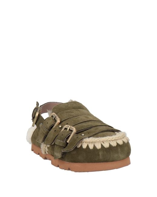 Mou Green Mules & Clogs