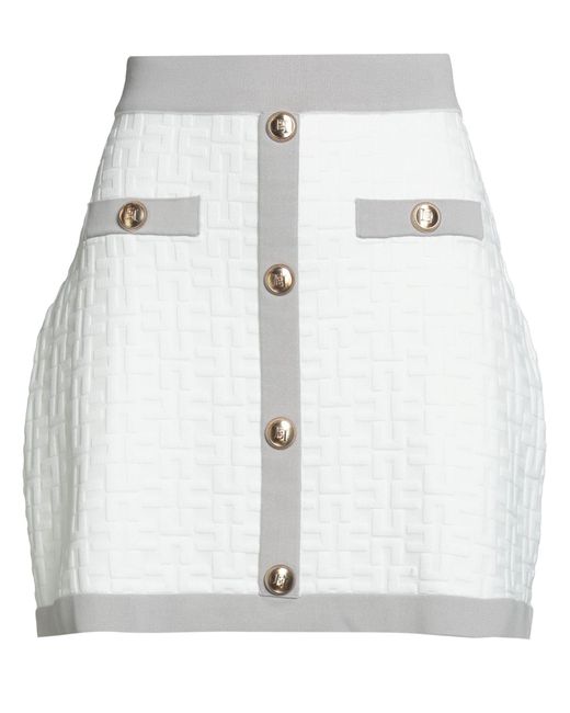 Elisabetta Franchi Gray Mini Skirt