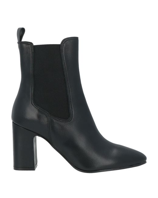 J.A.P. JOSE ANTONIO PEREIRA Black Ankle Boots Leather