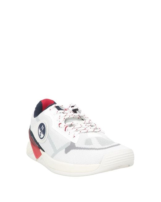 North Sails White Sneakers Textile Fibers for men