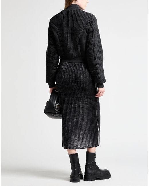 Jupe midi DIESEL en coloris Black