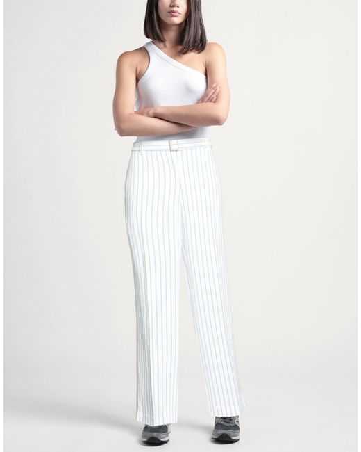 True Royal White Light Pants Viscose, Linen