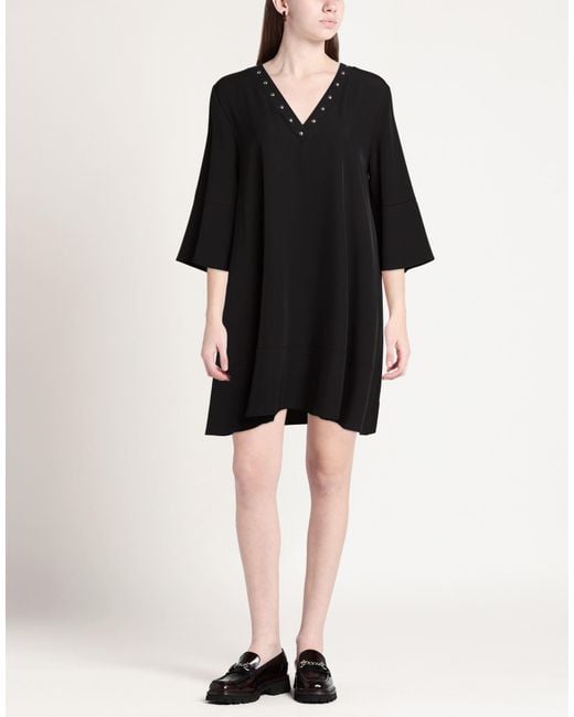 Please Black Mini Dress Polyester, Elastane