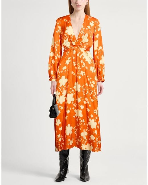 Ottod'Ame Orange Midi Dresses