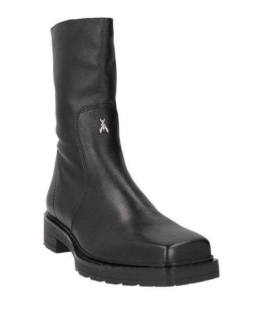 Patrizia Pepe Black Ankle Boots Leather