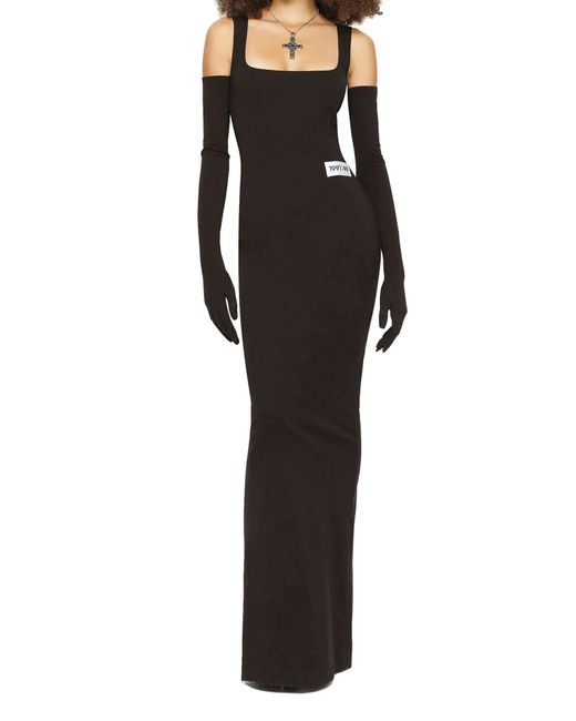 Robe longue Dolce & Gabbana en coloris Black