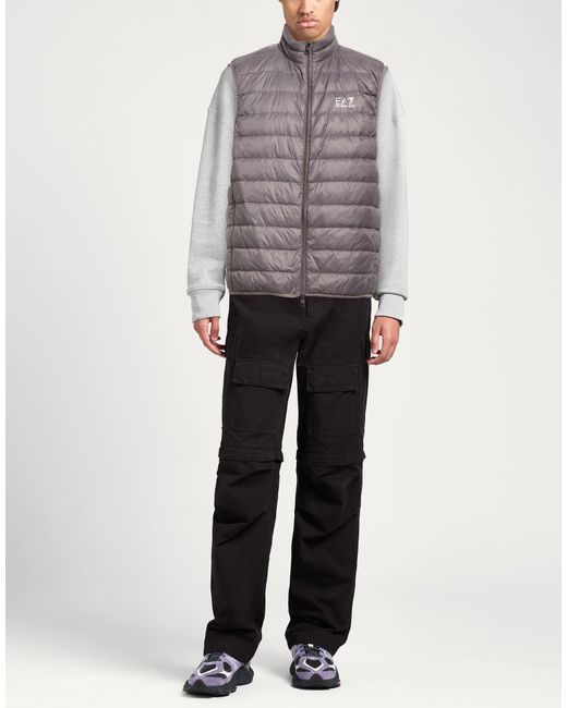 EA7 Gray Vest Polyamide for men