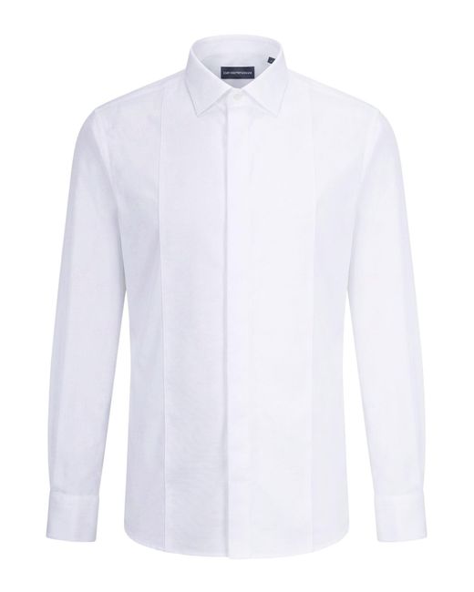 Emporio Armani White Shirt Cotton for men