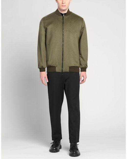 Costumein Green Military Jacket Virgin Wool, Cashmere for men