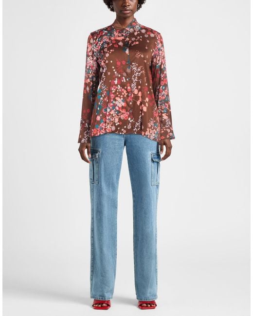Robert Friedman Red Shirt Viscose, Elastane