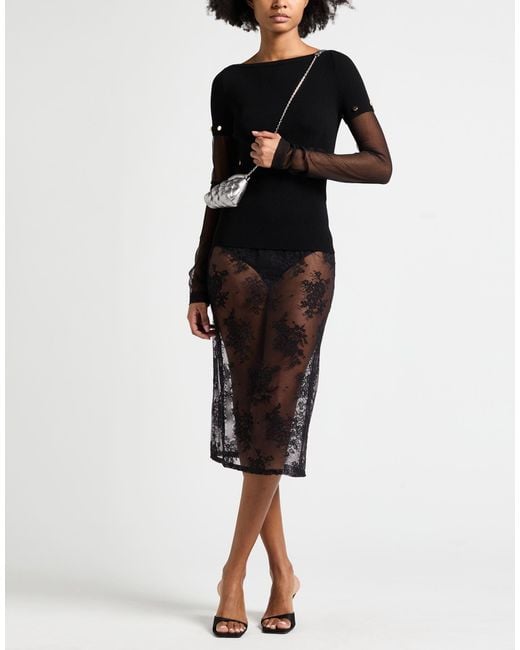 Sportmax Black Sweater Viscose, Polyester
