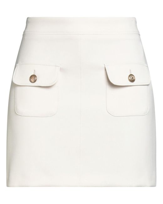 Seductive Natural Mini Skirt