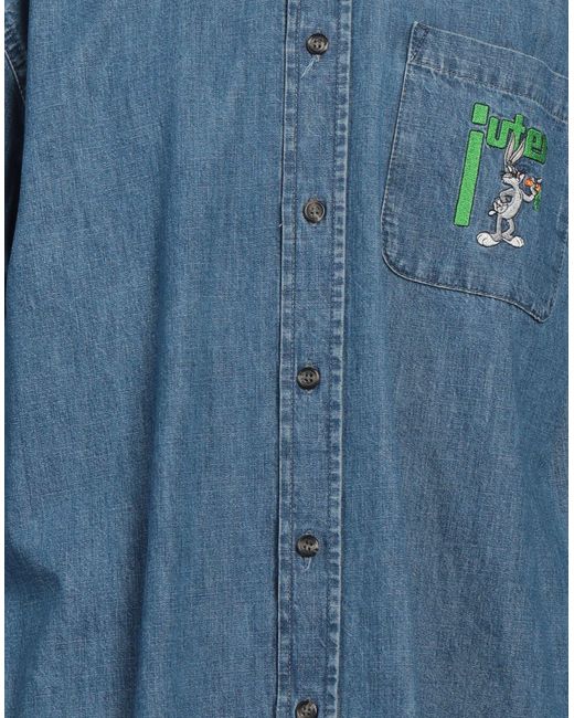 Iuter Blue Denim Shirt Cotton for men