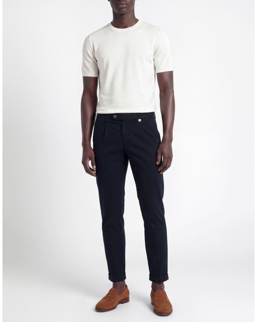 Myths Blue Pants Modal, Cotton, Elastane for men