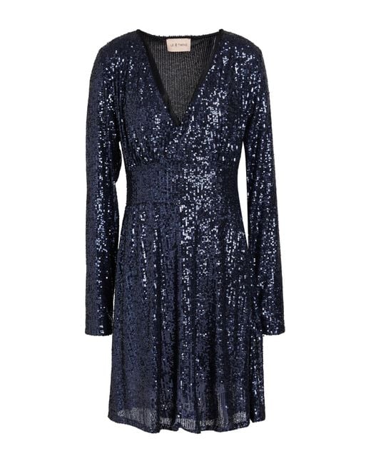 Le twins Blue Mini-Kleid