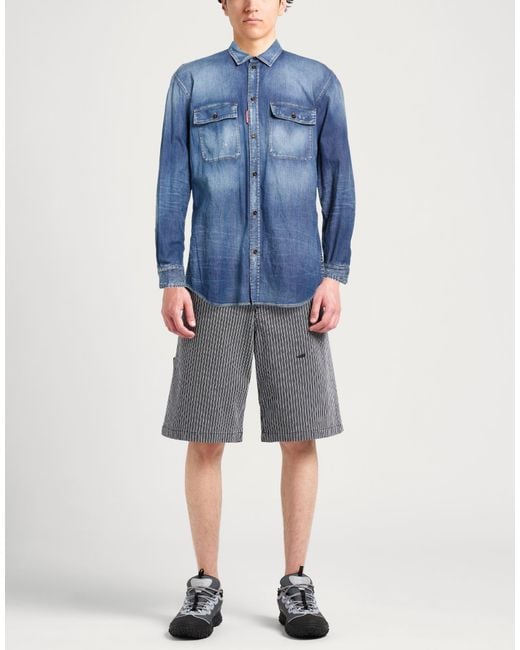 DSquared² Blue Denim Shirt for men