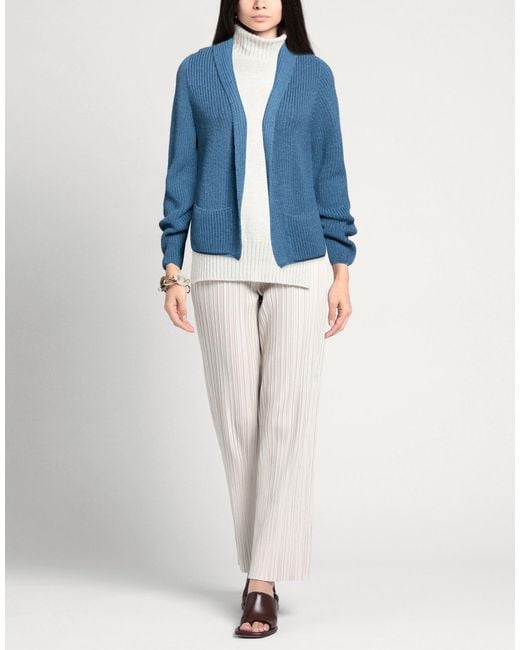 Whyci Blue Cardigan Wool